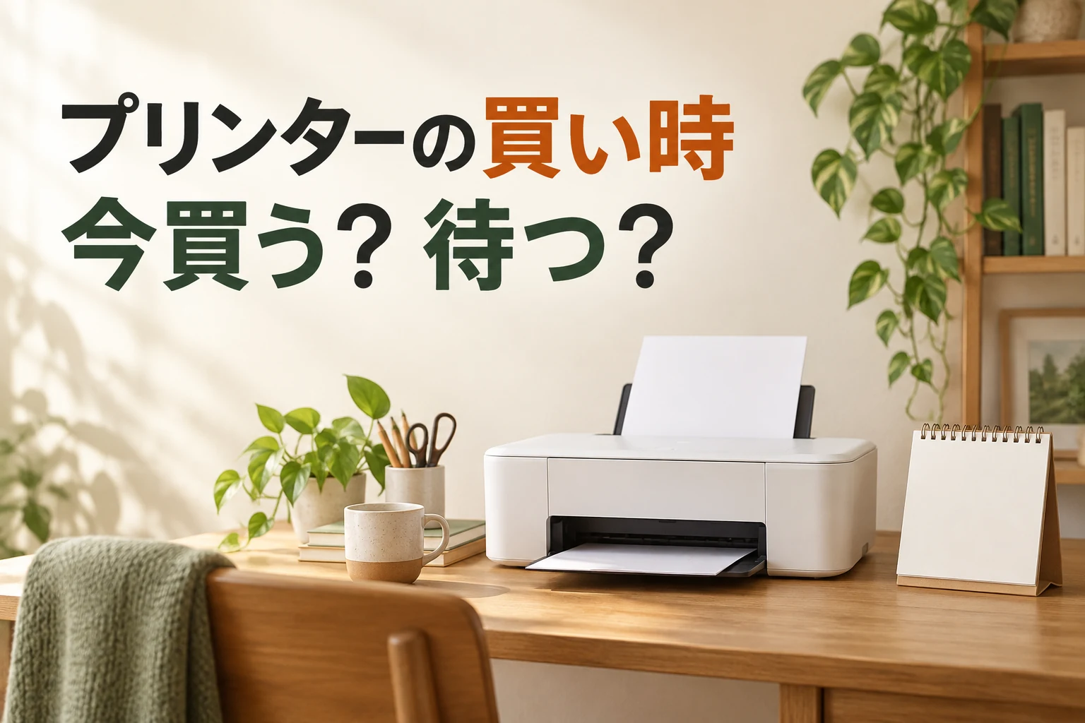 プリンターを今買うか待つか、必要な時期と価格・在庫で考える。