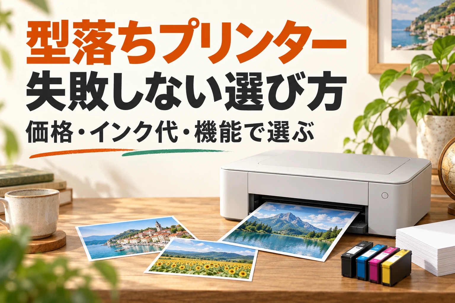 型落ちプリンターの選び方。価格・インク代・機能を比べて選ぶ。